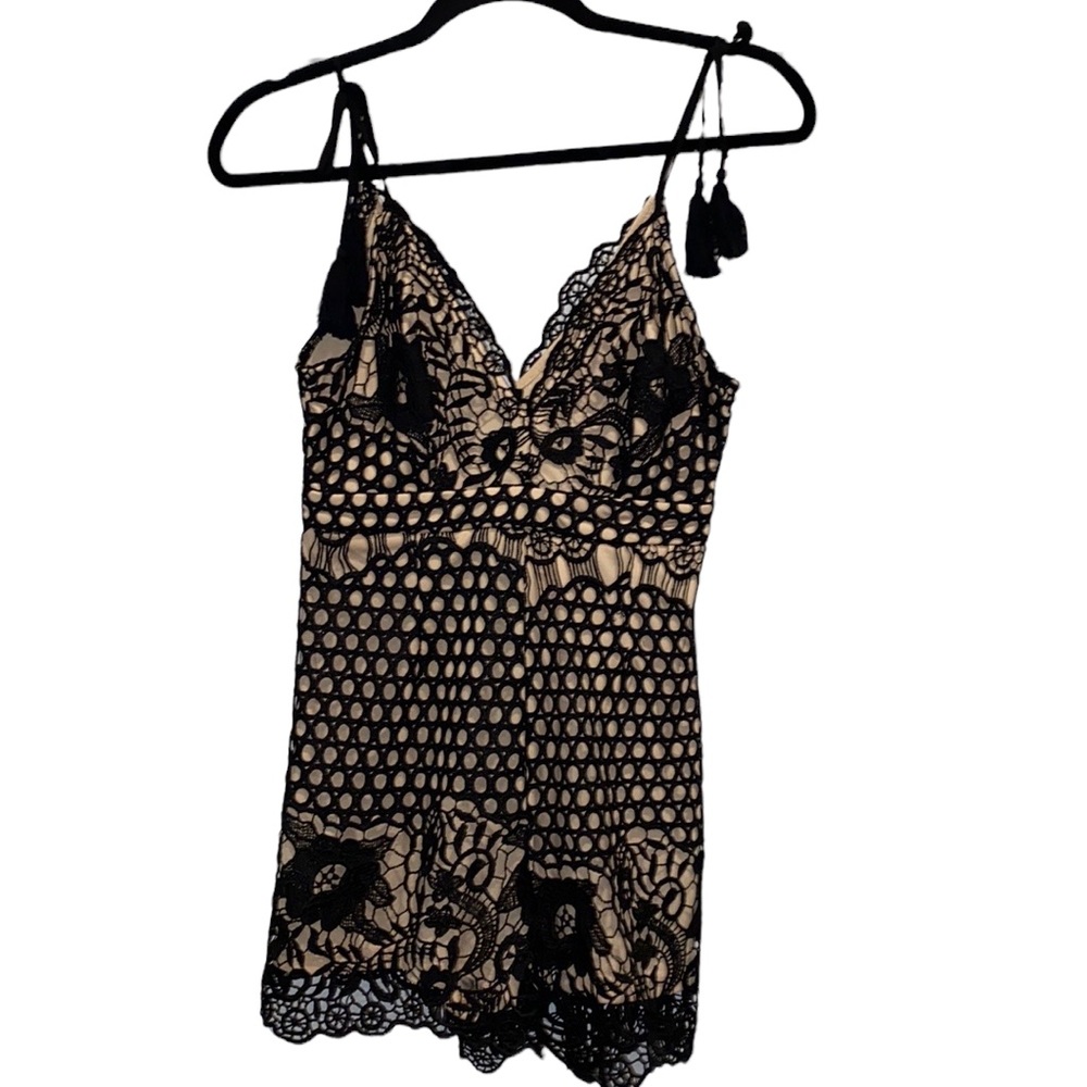 Tea & Cup Lace Romper